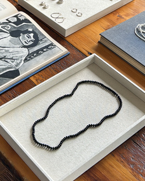 Hand Knotted Onyx Necklace