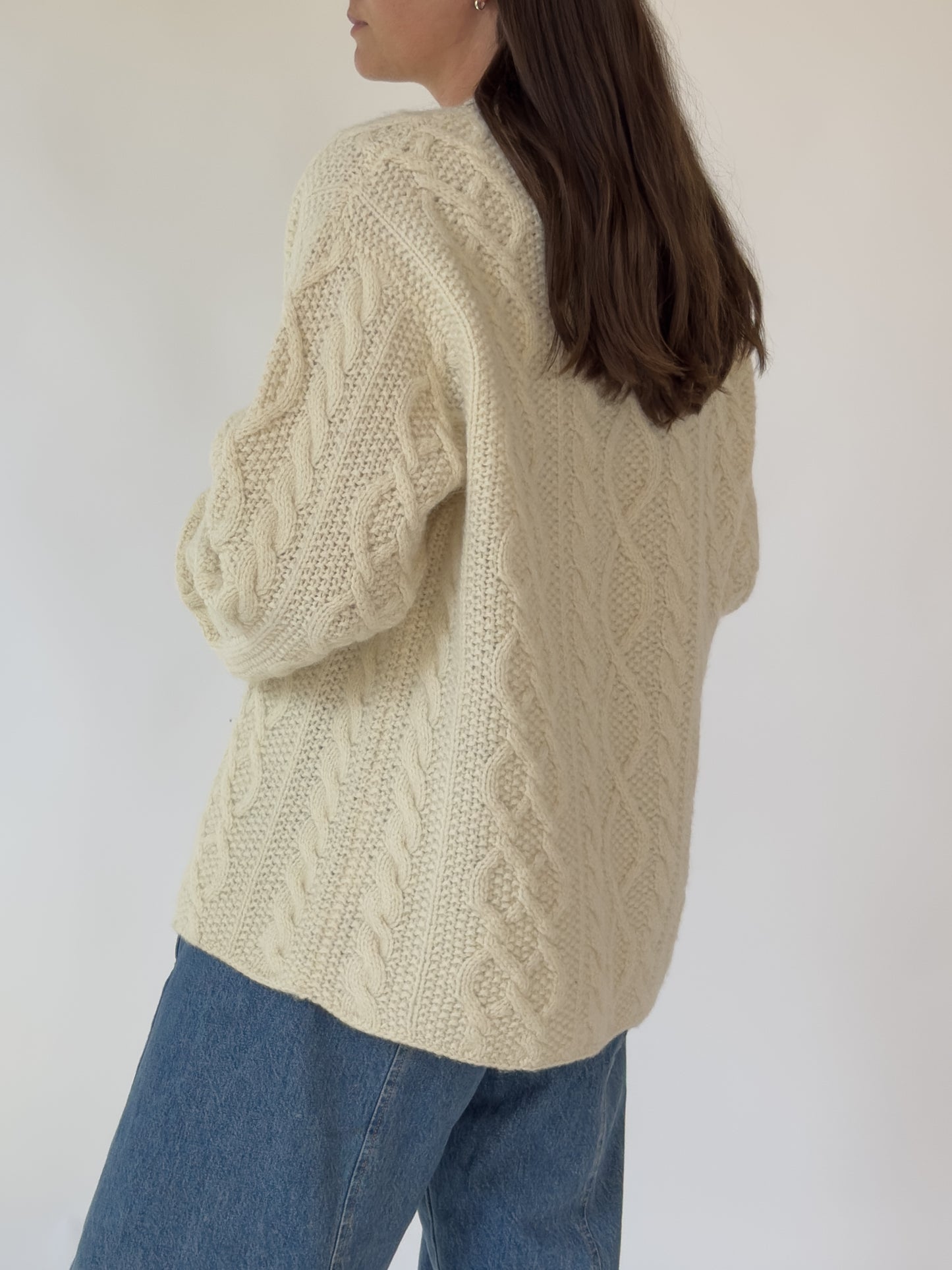 Vintage J Crew Wool Cable Knit Sweater