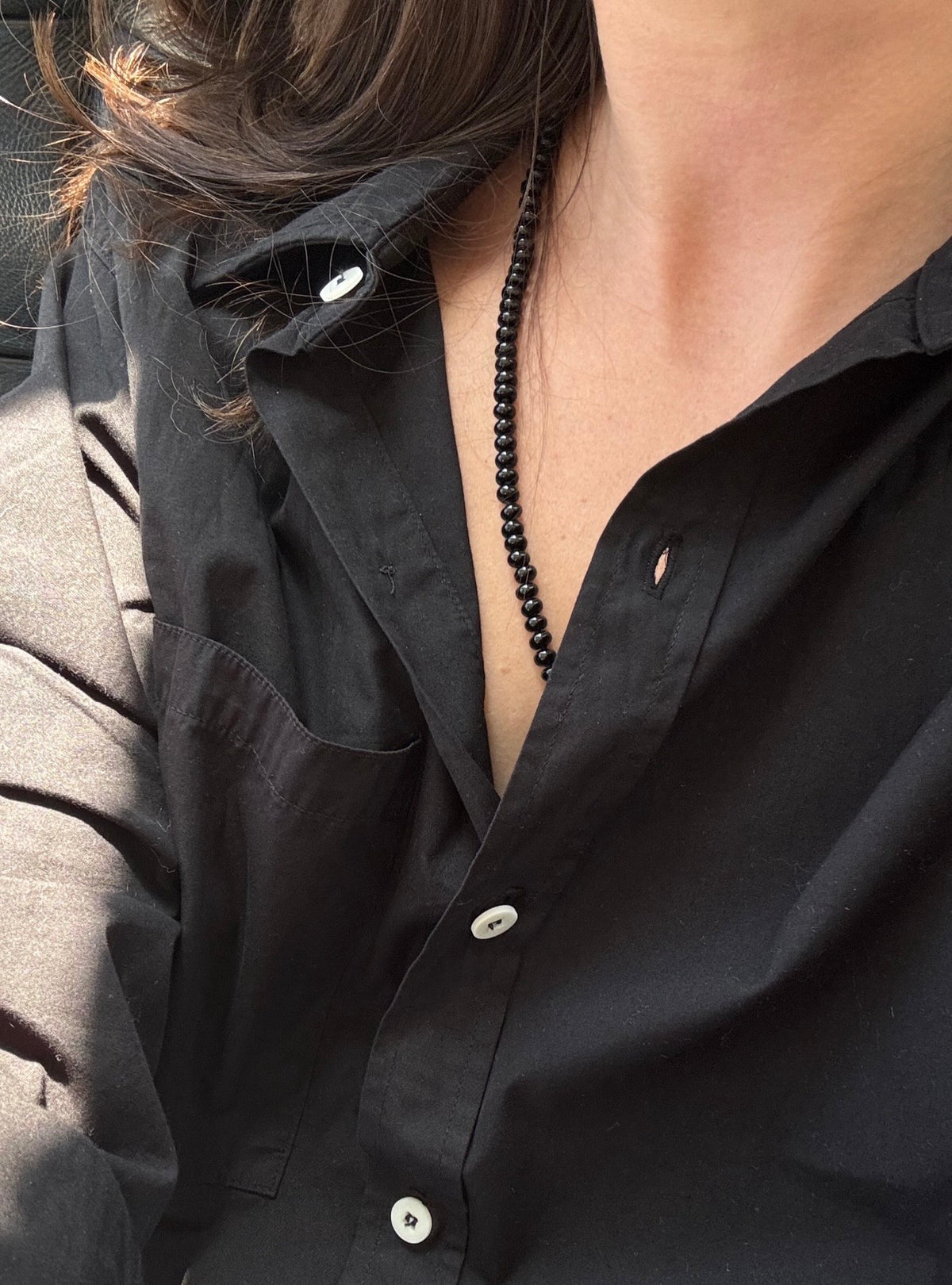 Hand Knotted Onyx Necklace