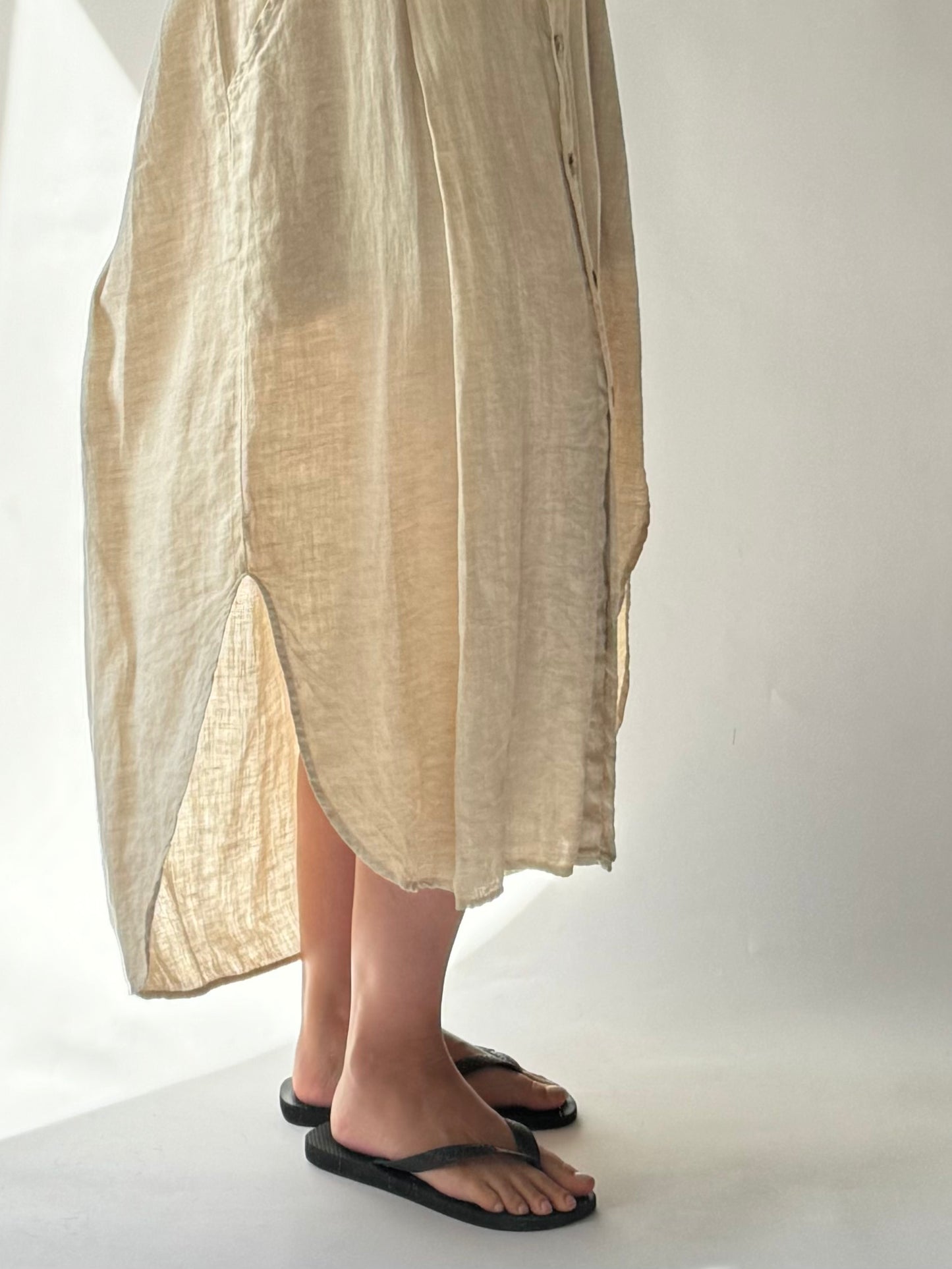 Vintage FLAX Linen Dress