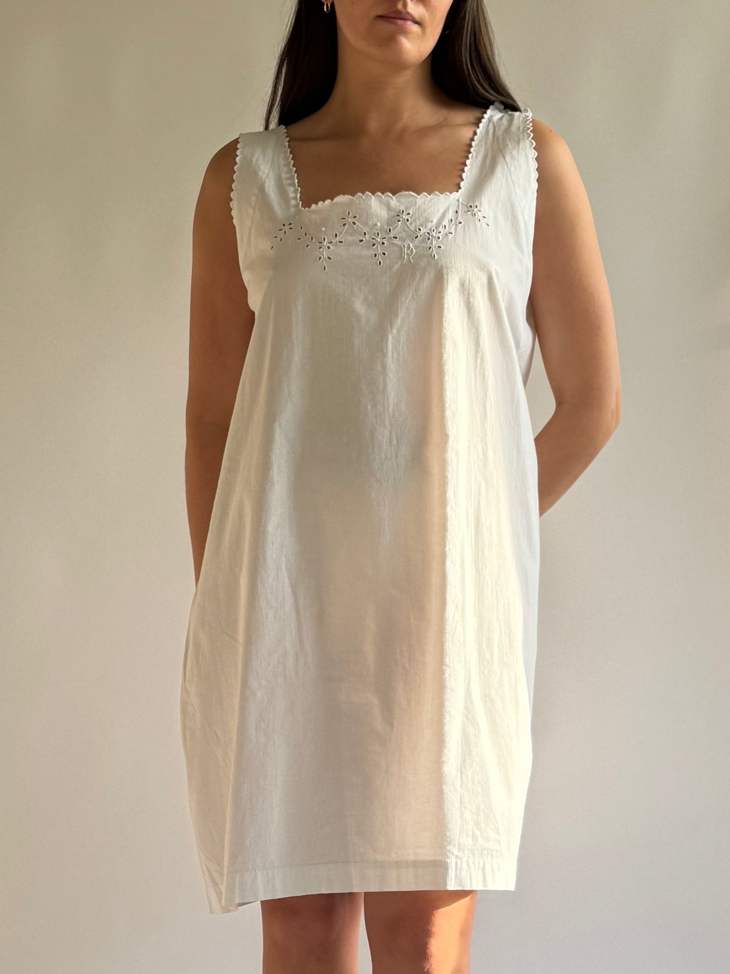 Antique French Linen Nightgown