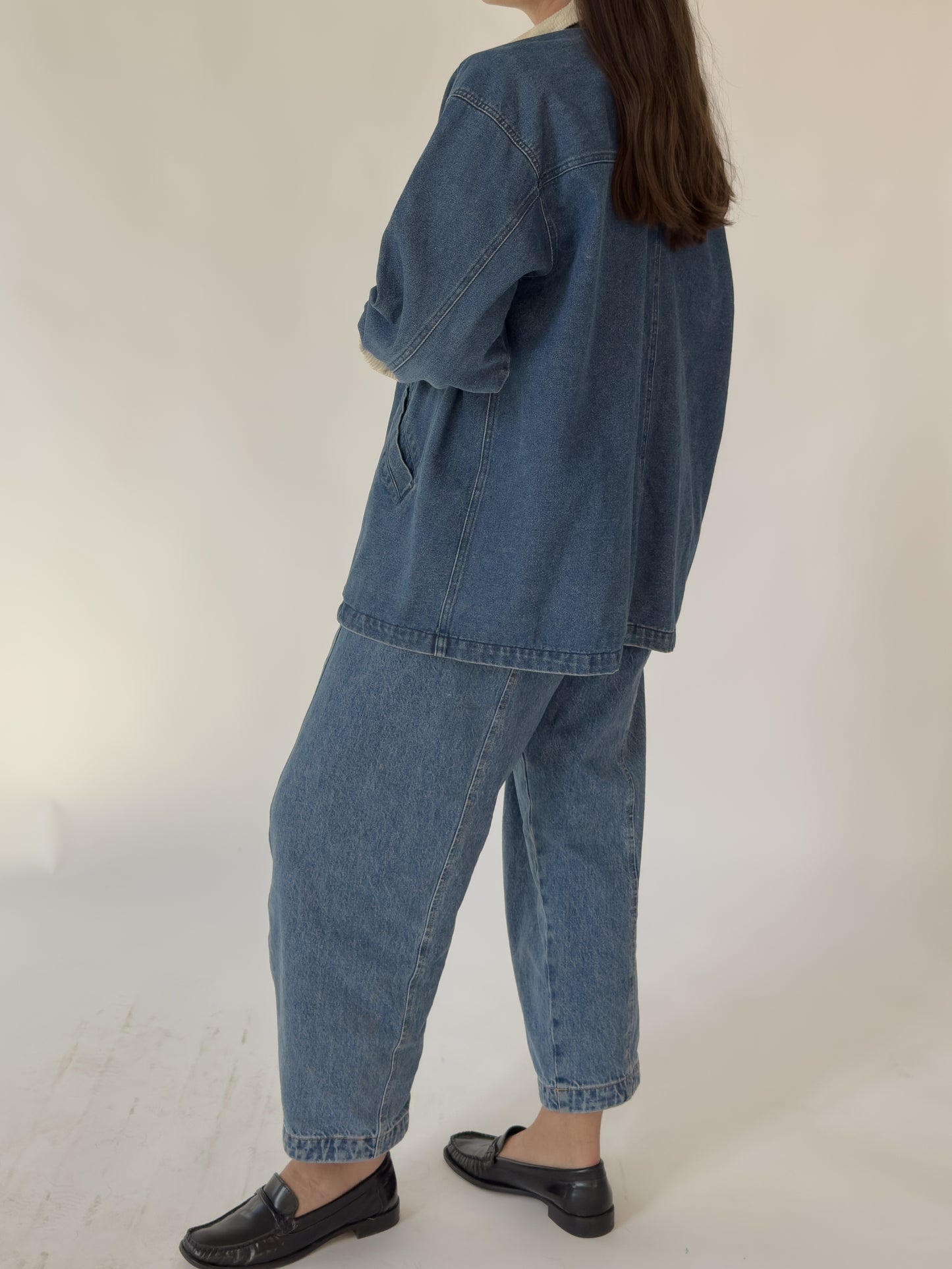 Vintage Denim Chore Coat