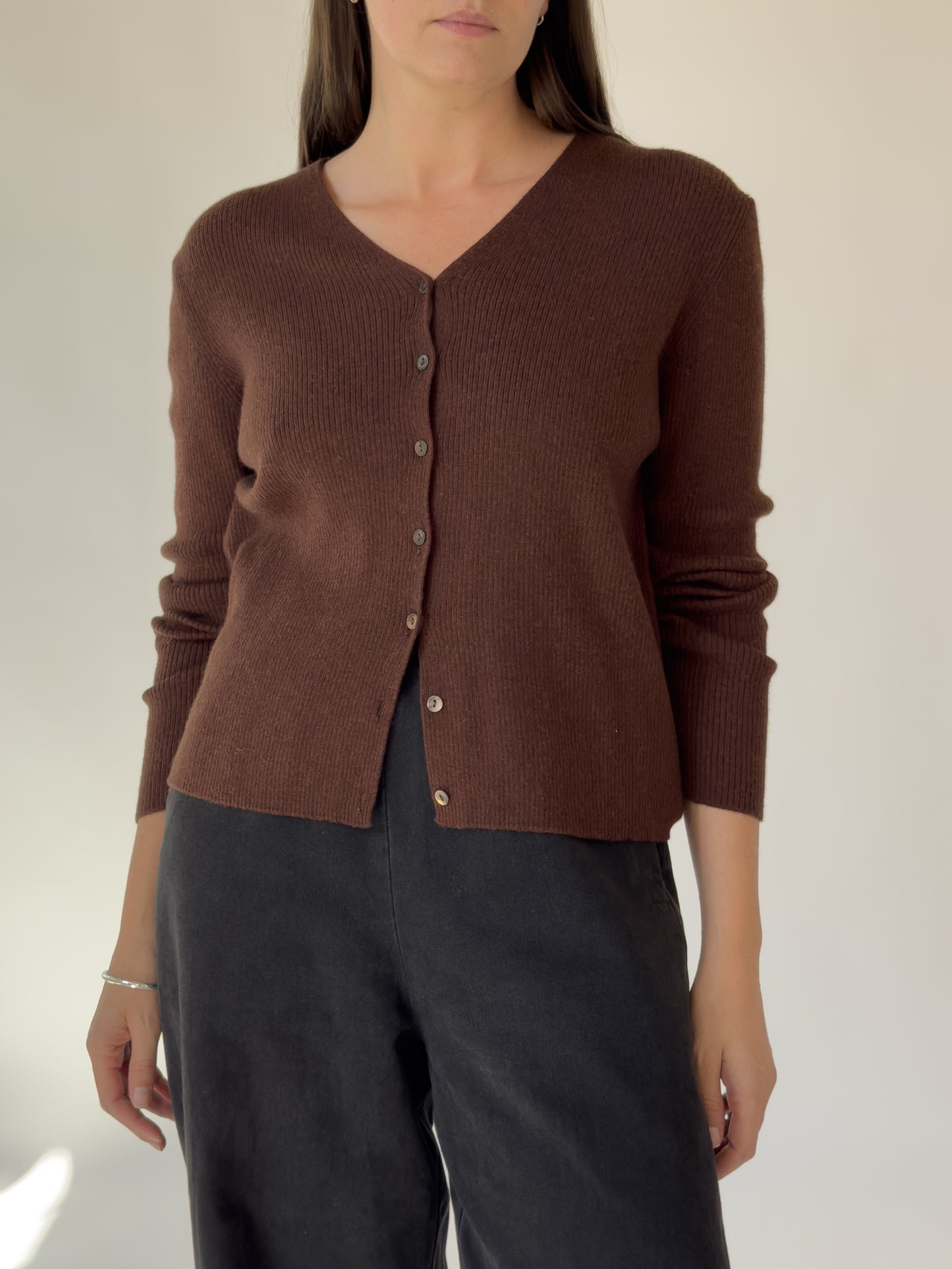 Vintage Italian Merino Wool Cardigan