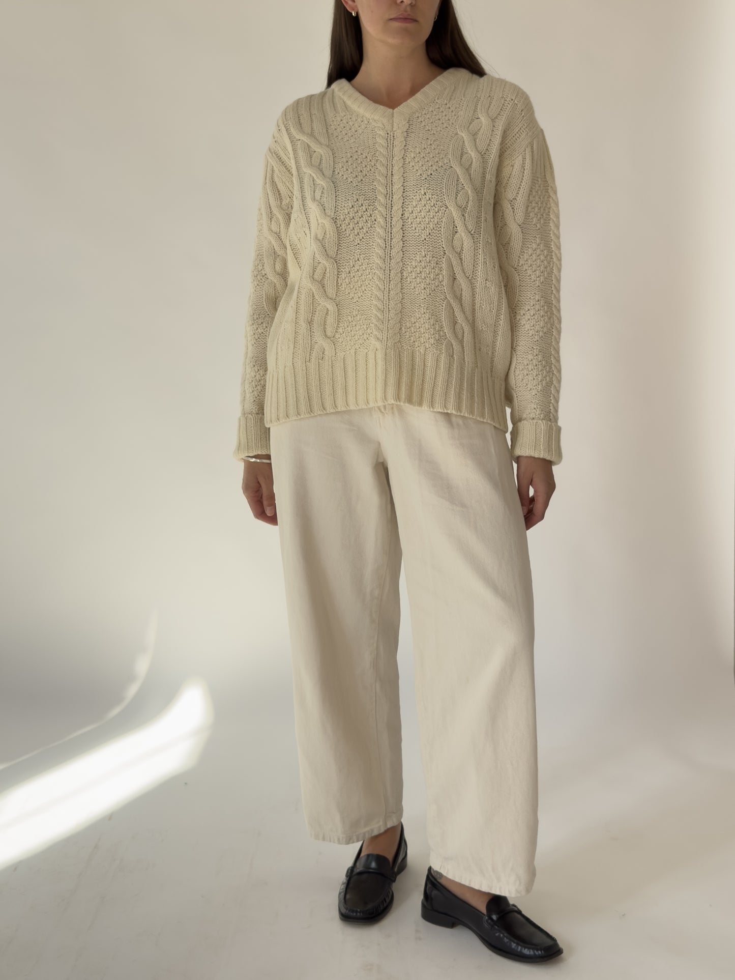 Vintage Wool Cable Knit Sweater