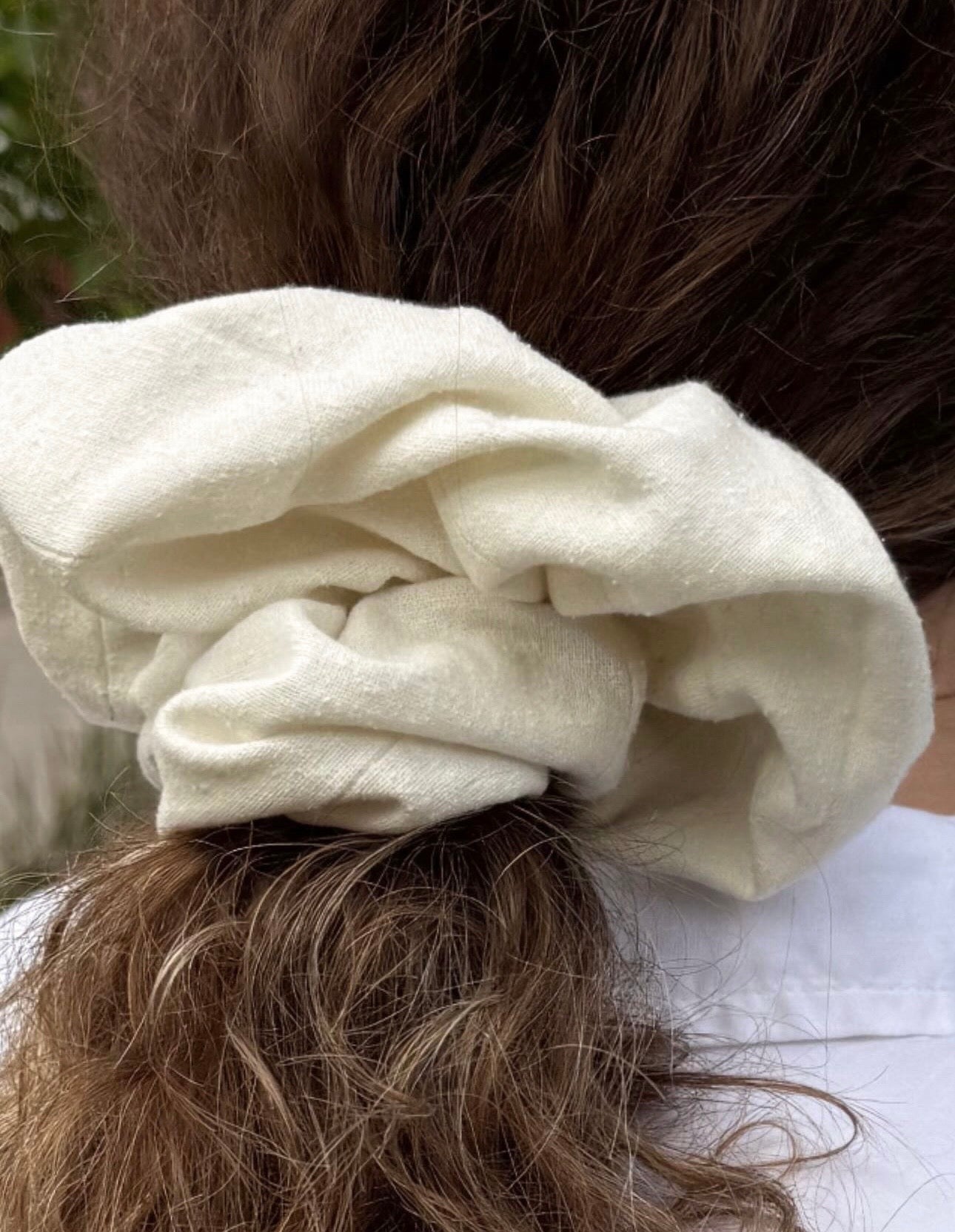Raw Silk Scrunchie