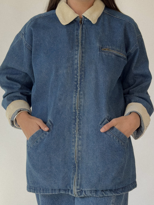 Vintage Denim Chore Coat