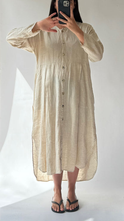 Vintage FLAX Linen Dress