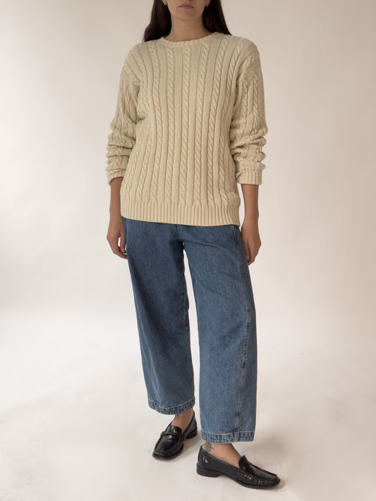 Vintage J Crew Cable Knit Sweater