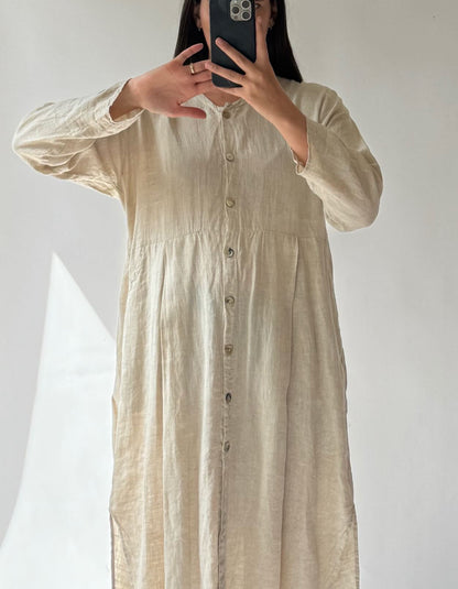 Vintage FLAX Linen Dress