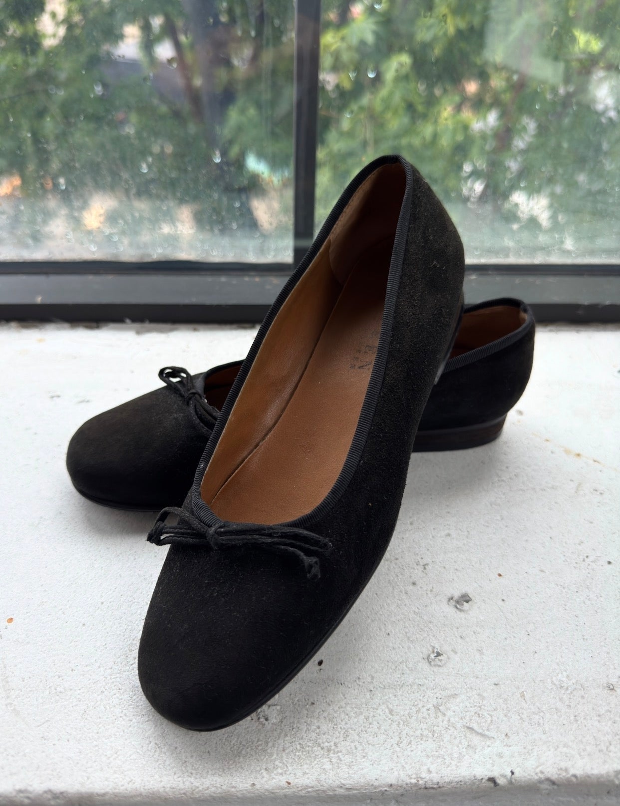 Suede Ballet Flats