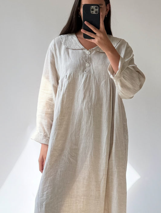 Vintage FLAX Linen Dress