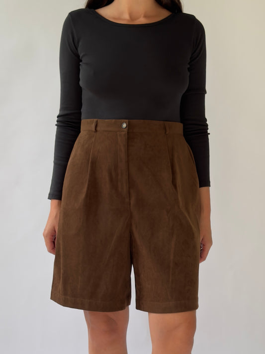 Vintage Faux Suede Shorts