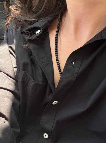 Hand Knotted Onyx Necklace