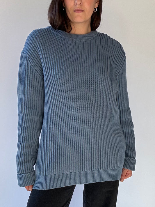 Vintage LL Bean Cotton Ribbed Crewneck