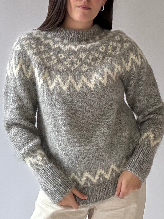 Vintage Mohair Fair Isle Sweater