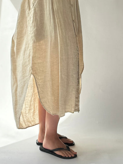 Vintage FLAX Linen Dress