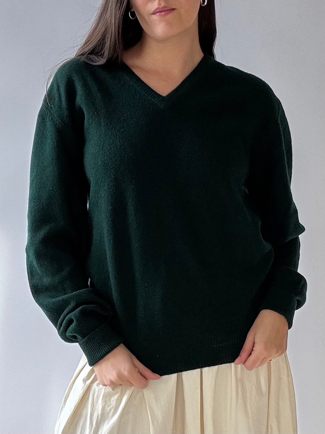 Vintage Wool V-Neck Sweater