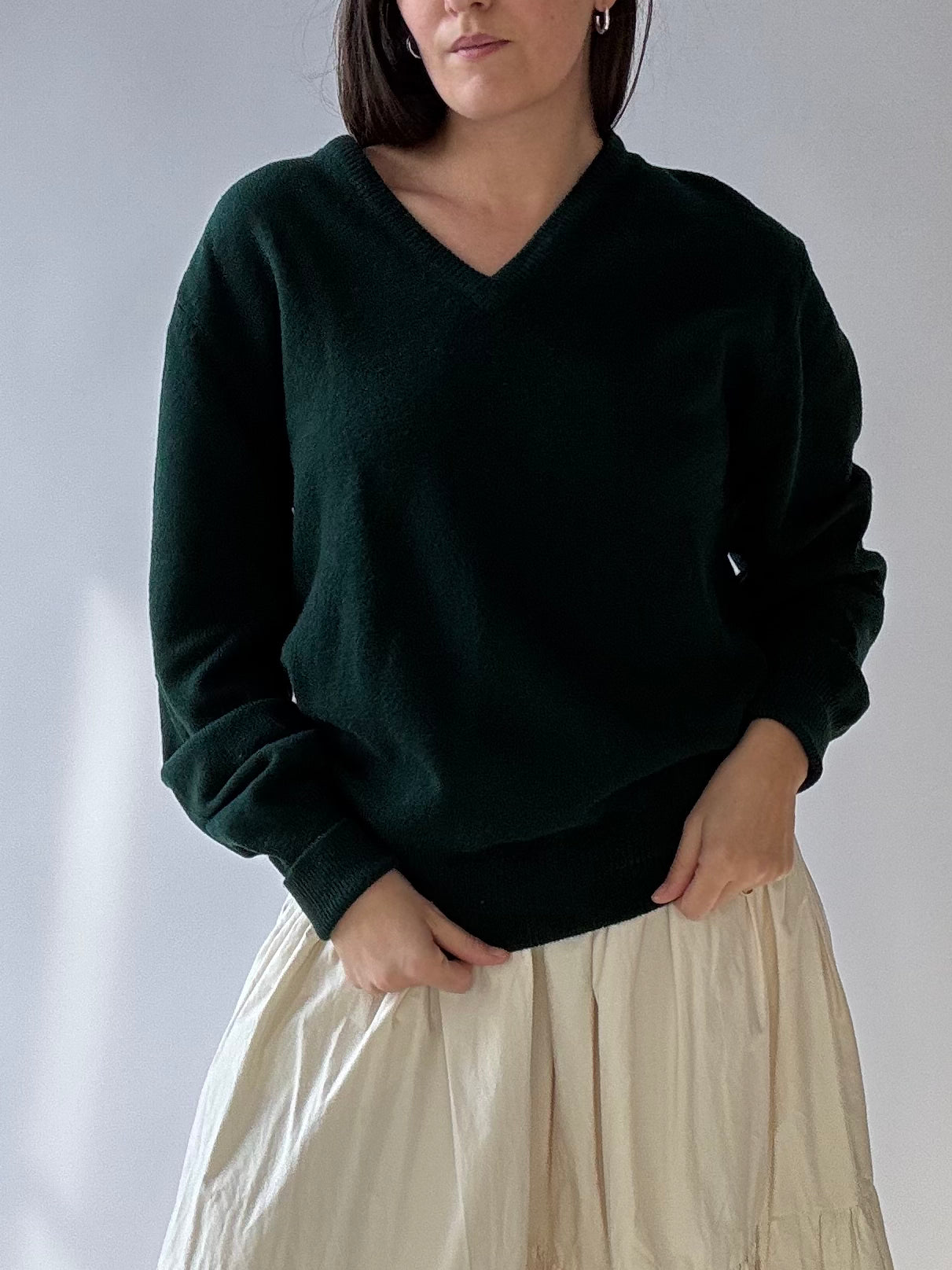 Vintage Wool V-Neck Sweater