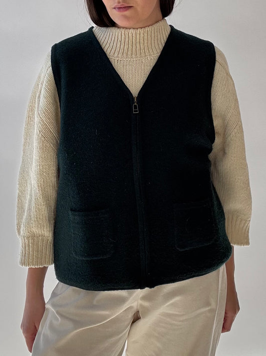 Vintage Boiled Wool Vest