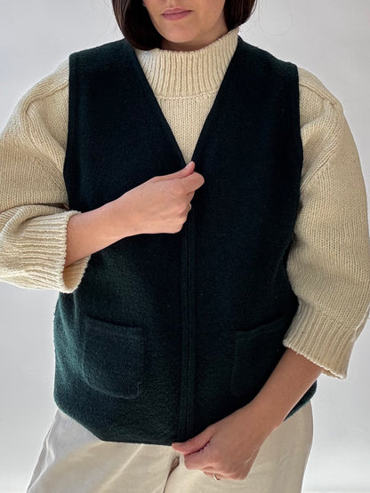 Vintage Boiled Wool Vest