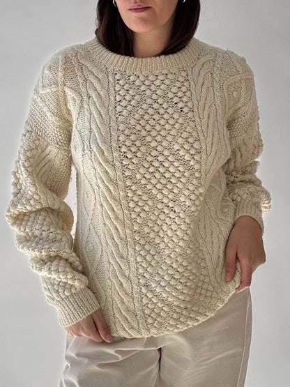 Vintage Wool Pom Sweater