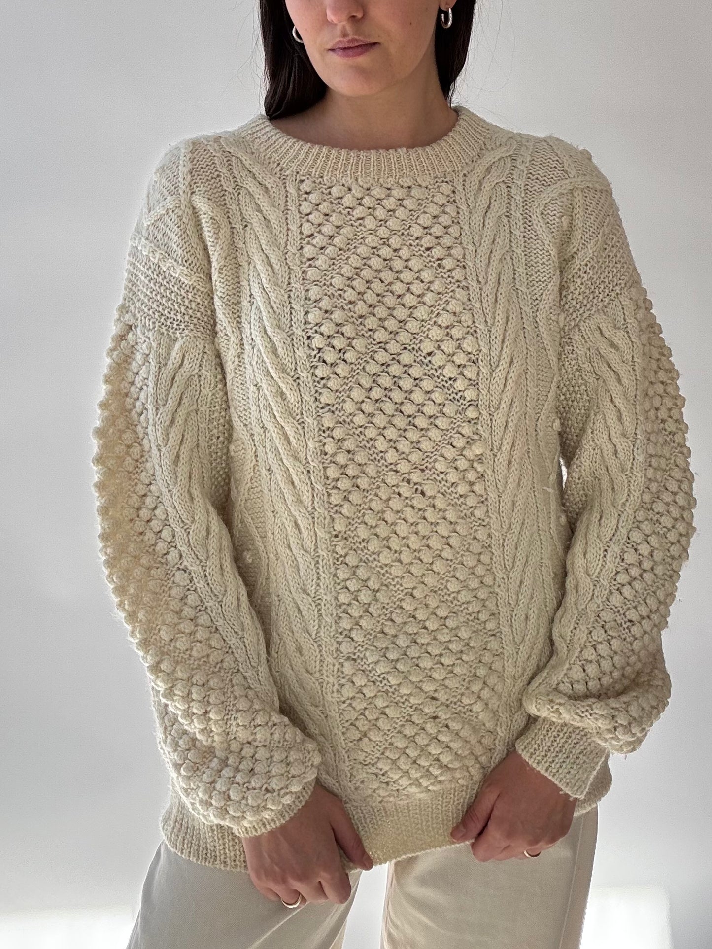 Vintage Wool Pom Sweater