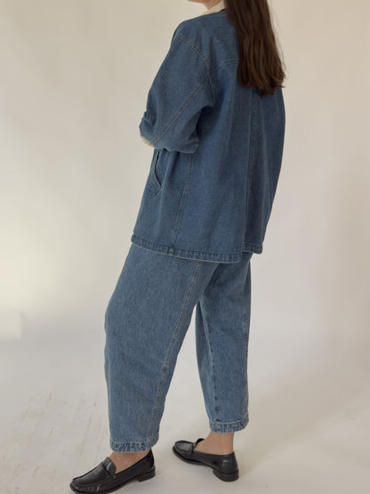 Vintage Denim Chore Coat