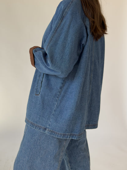 Vintage Denim Chore Coat