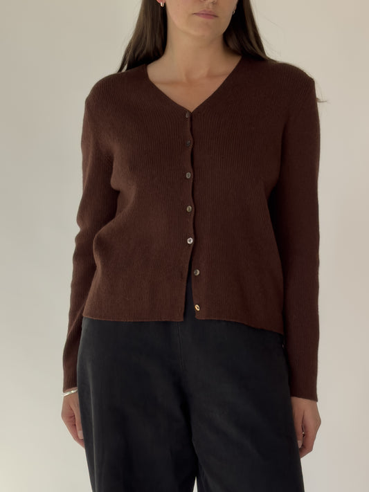 Vintage Italian Merino Wool Cardigan
