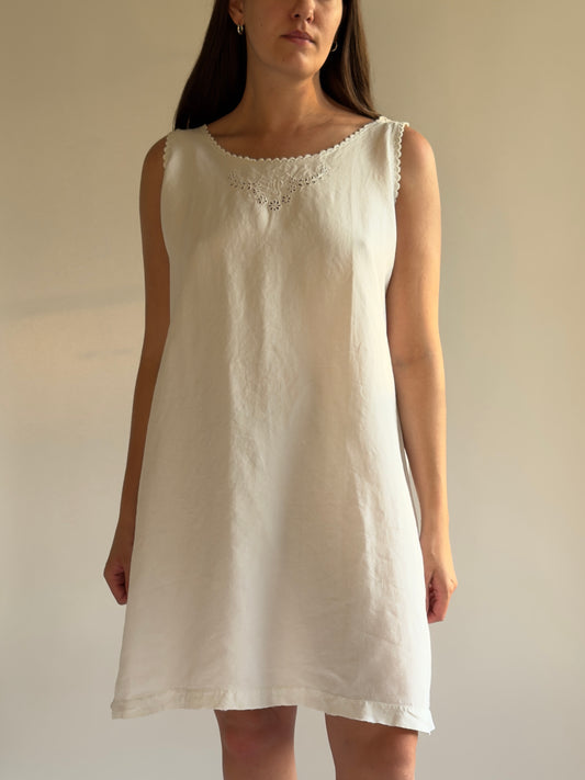 Antique French Linen Slip Dress