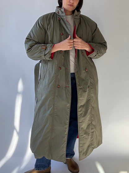 Vintage Reversible Goose Down Puffer