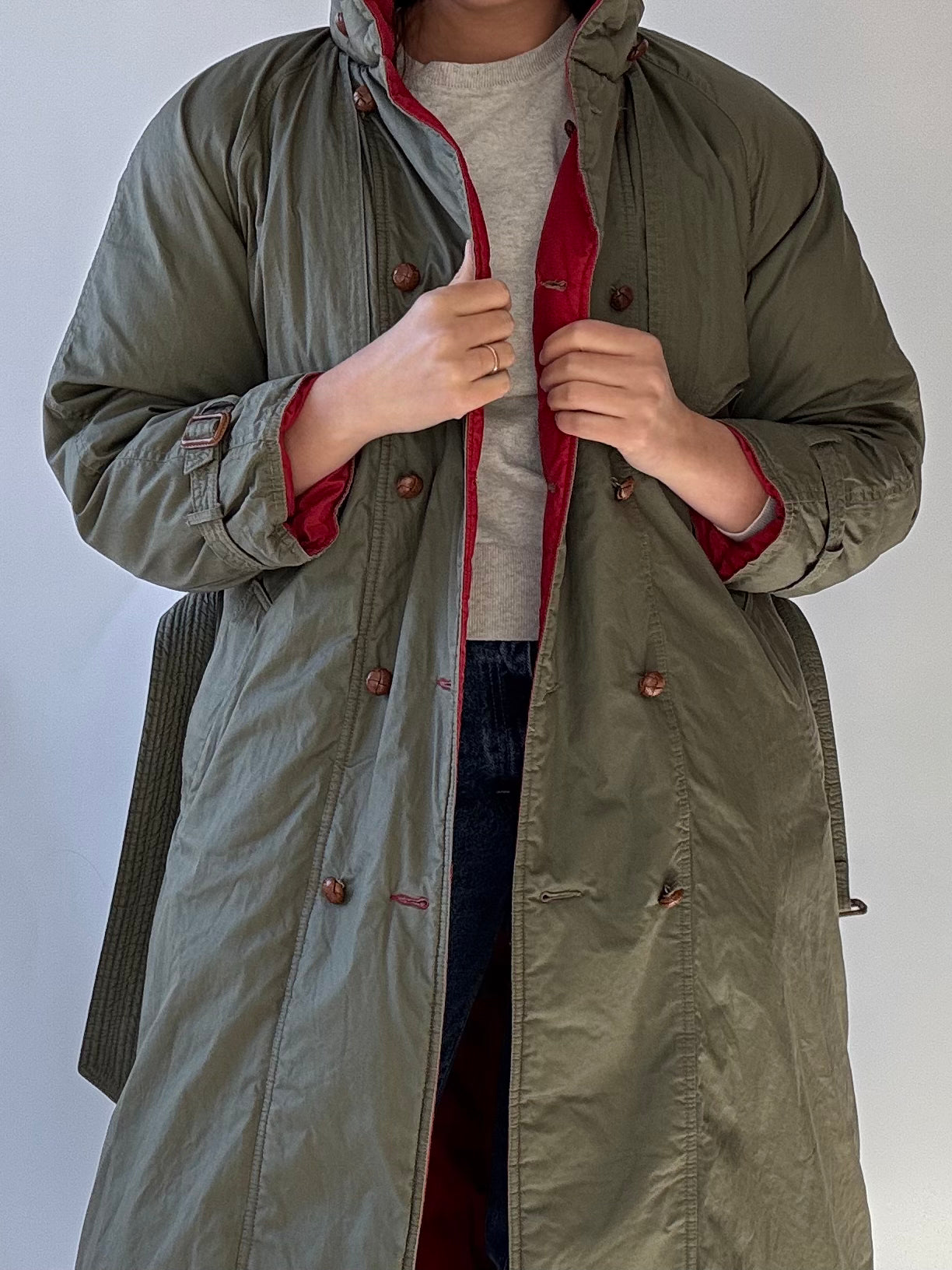 Vintage Reversible Goose Down Puffer