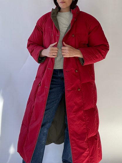 Vintage Reversible Goose Down Puffer