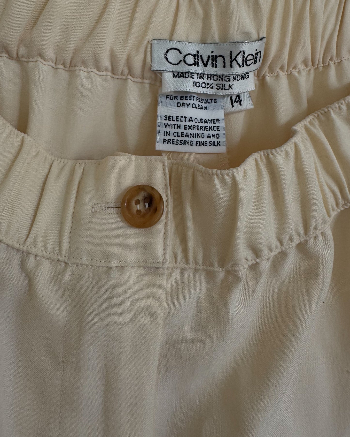 Calvin Klein Silk Trousers