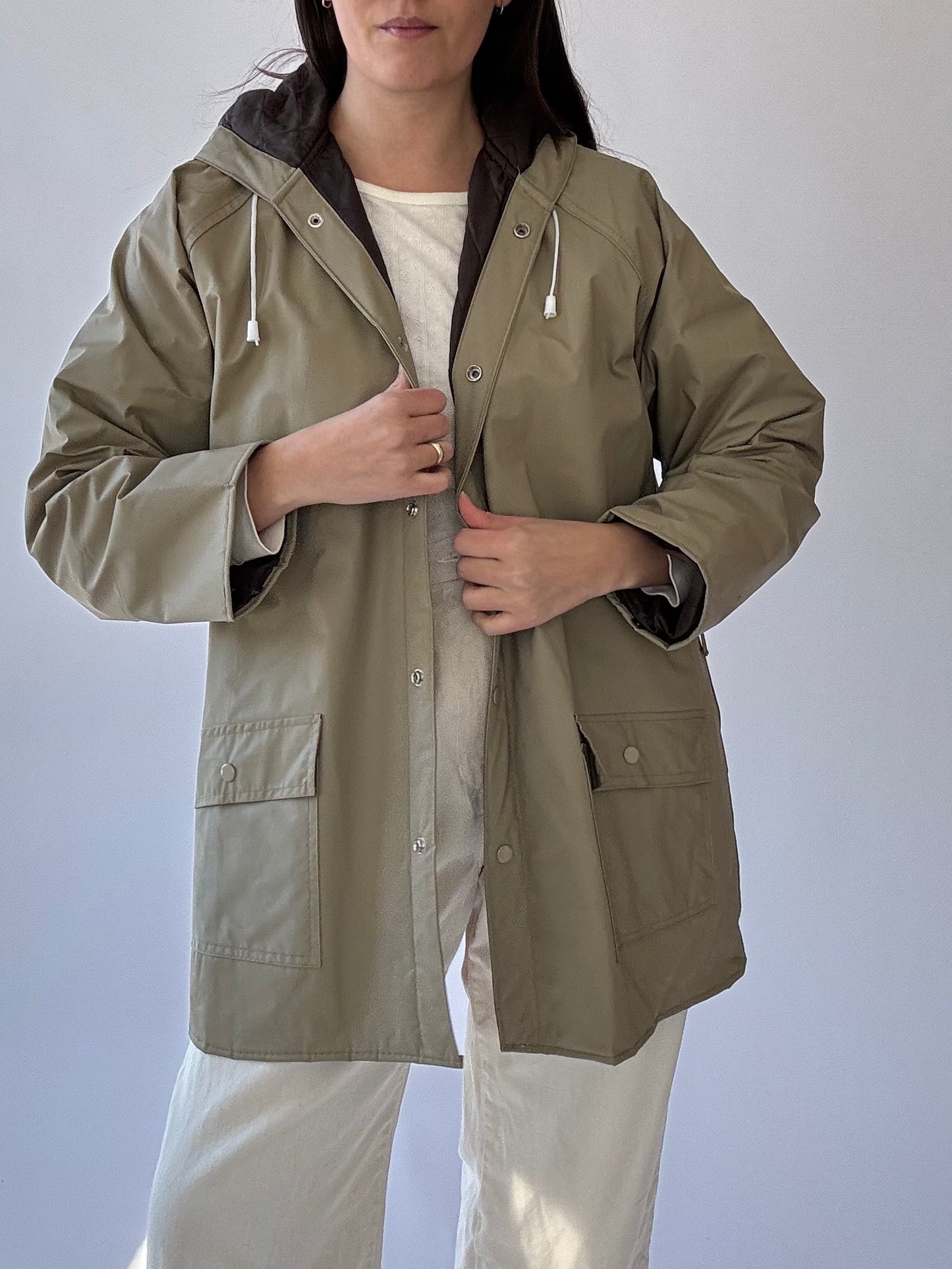 Vintage Lined Rain Jacket