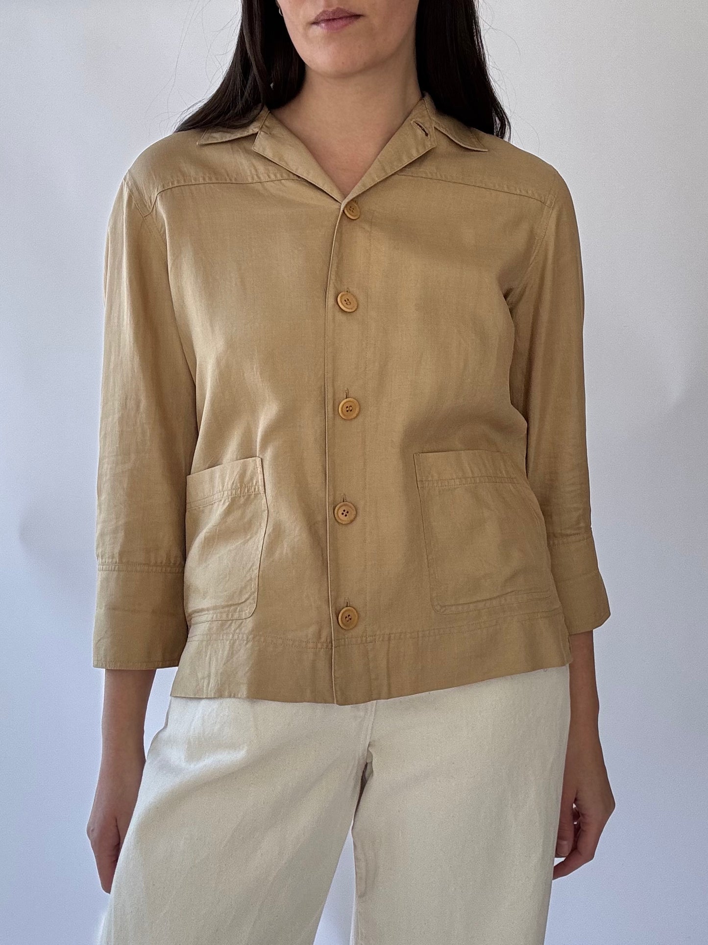 Vintage Silk Linen Shirt