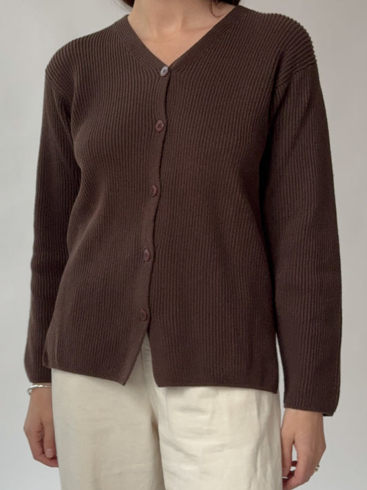 Vintage Ribbed Cardigan