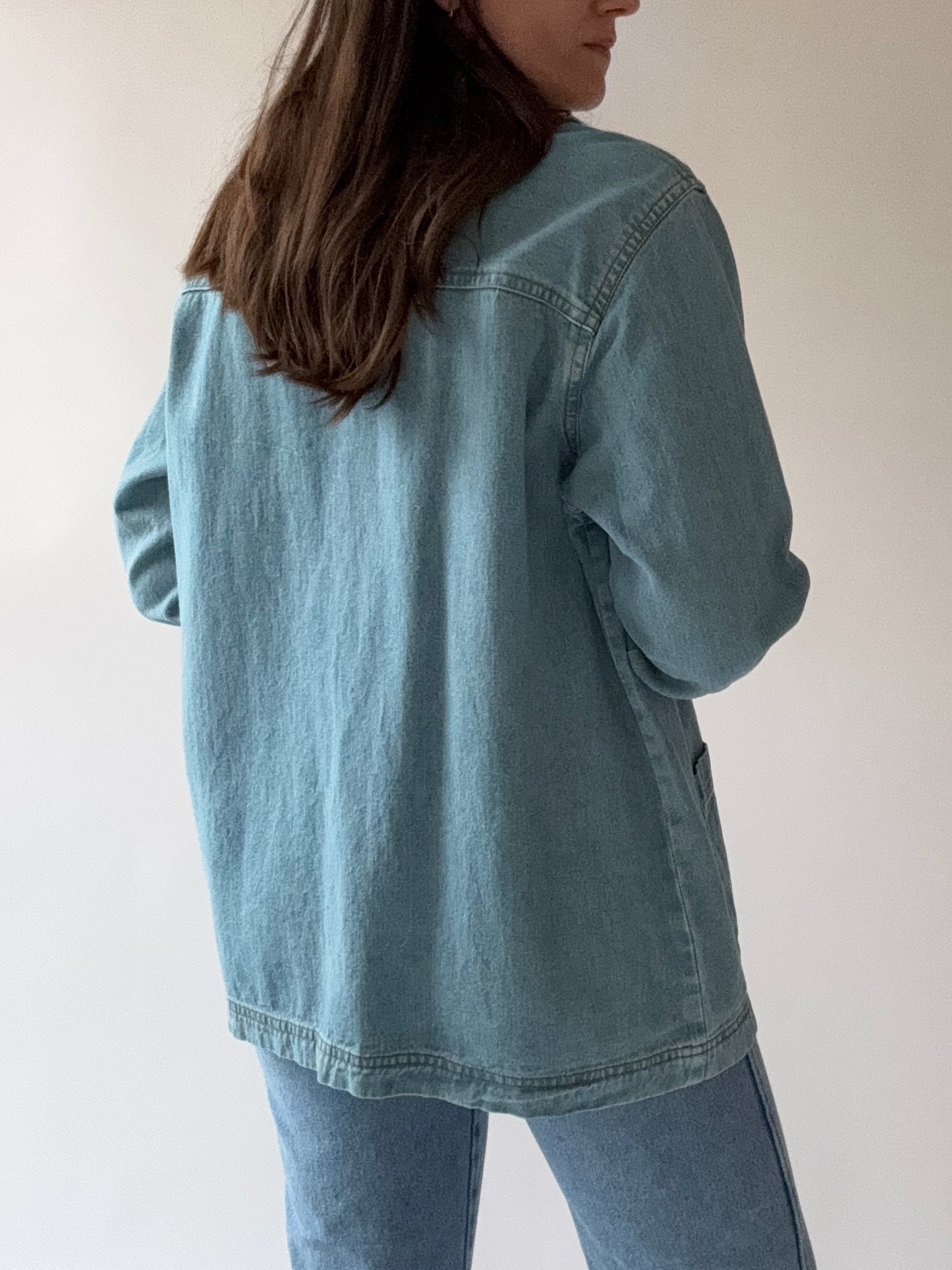 Vintage Denim Chore Coat