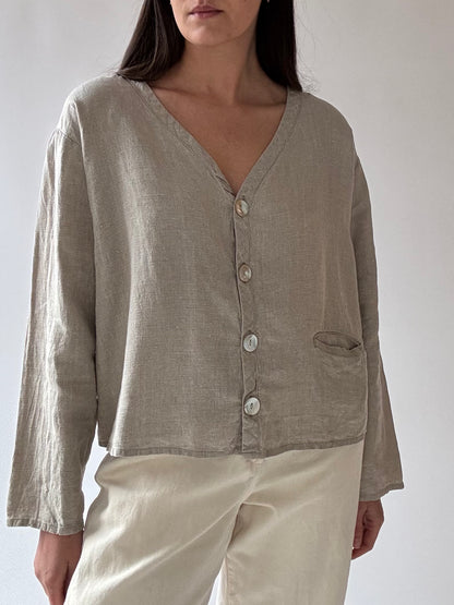 Vintage FLAX Linen Top