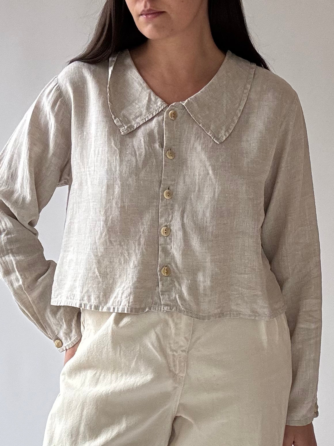 Vintage FLAX Linen Top