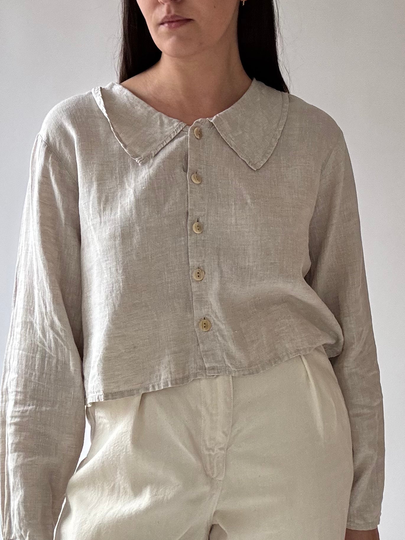 Vintage FLAX Linen Top