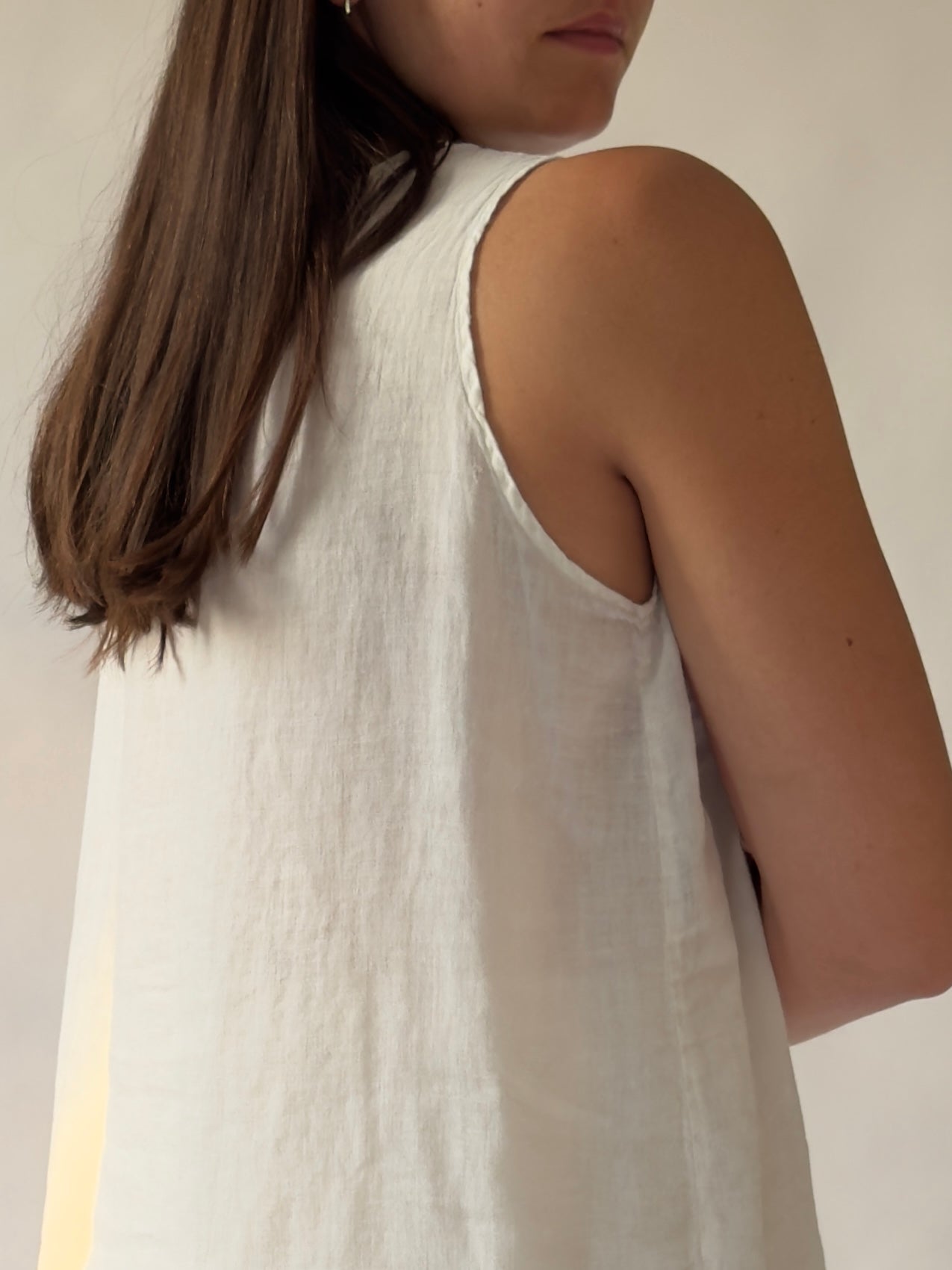 Vintage FLAX Linen Sleeveless top
