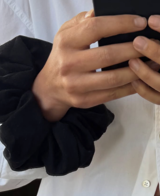 Raw Silk Scrunchie